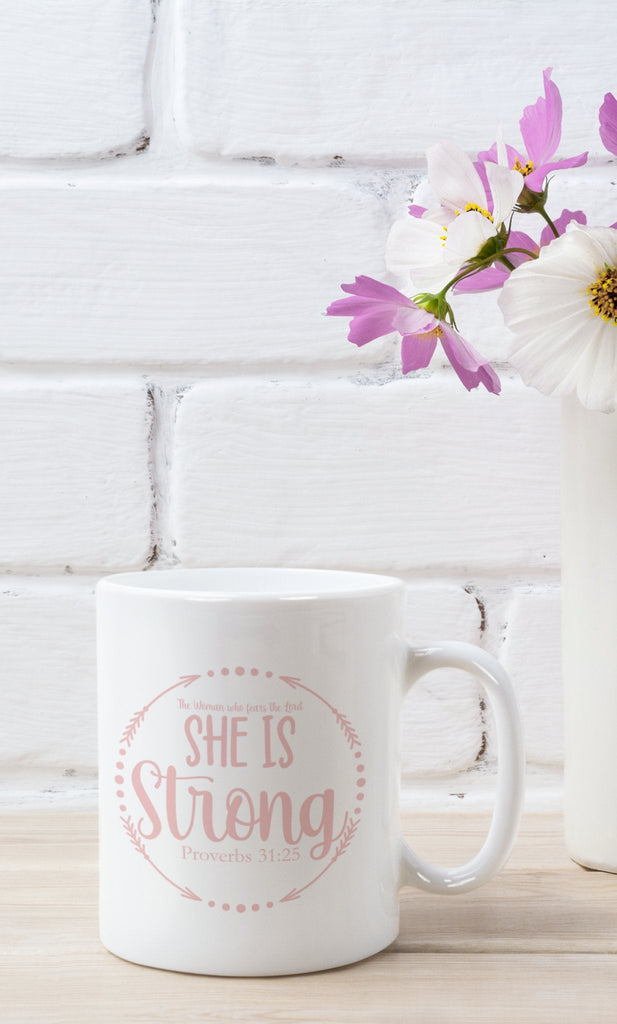 She Is Strong - Mug -  11oz -  Trini-T Ministries