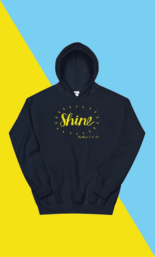 Shine - Hoodie -  Black / S, Black / M, Black / L, Black / XL, Black / 2XL, Black / 3XL, Black / 4XL, Black / 5XL, Navy / S, Navy / M -  Trini-T Ministries