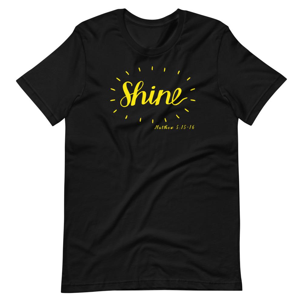 Shine - Men’s T -  Black / XS, Black / S, Black / M, Black / L, Black / XL, Black / 2XL, Black / 3XL, Black / 4XL, Navy / XS, Navy / S -  Trini-T Ministries