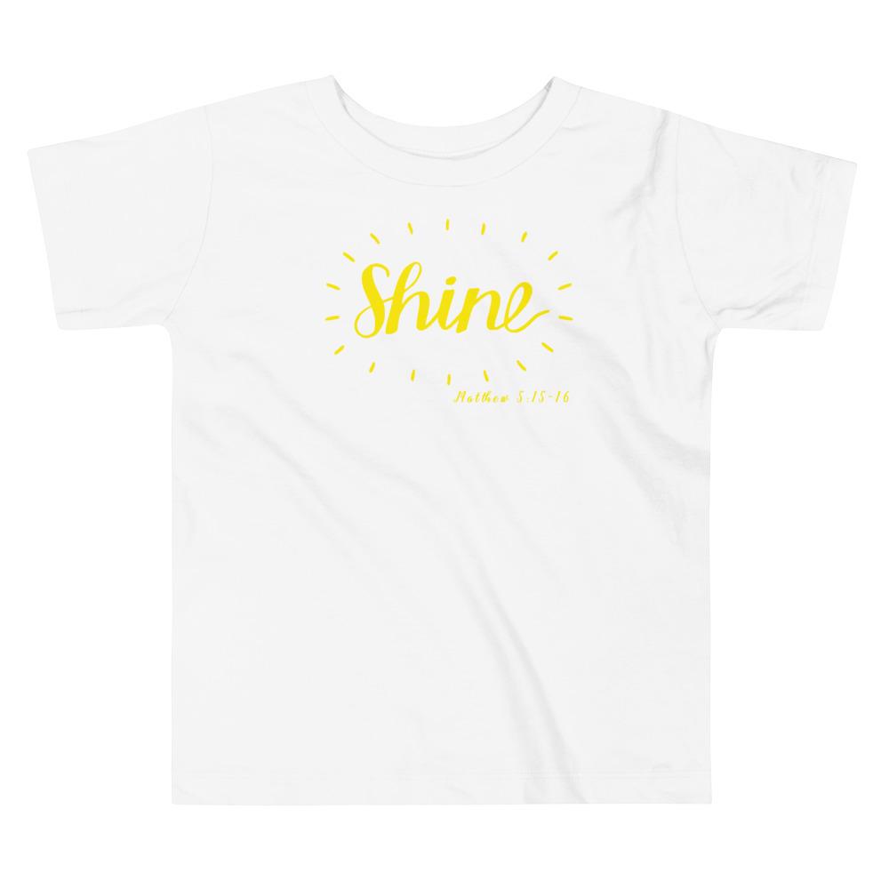 Shine - Toddler’s T -  Black / 2T, Black / 3T, Black / 4T, Black / 5T, Pink / 2T, Pink / 3T, Pink / 4T, Pink / 5T, White / 2T, White / 3T -  Trini-T Ministries