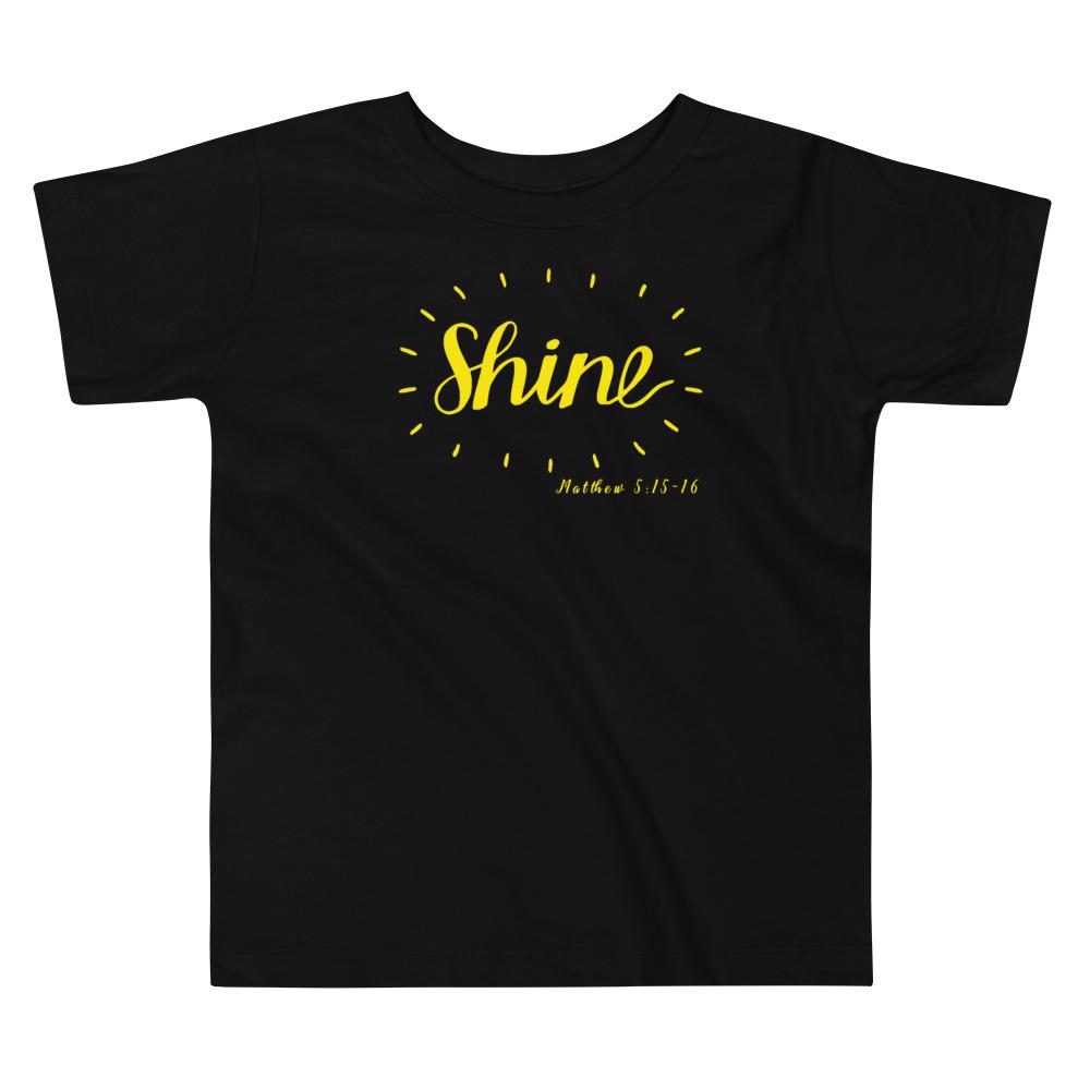 Shine - Toddler’s T -  Black / 2T, Black / 3T, Black / 4T, Black / 5T, Pink / 2T, Pink / 3T, Pink / 4T, Pink / 5T, White / 2T, White / 3T -  Trini-T Ministries