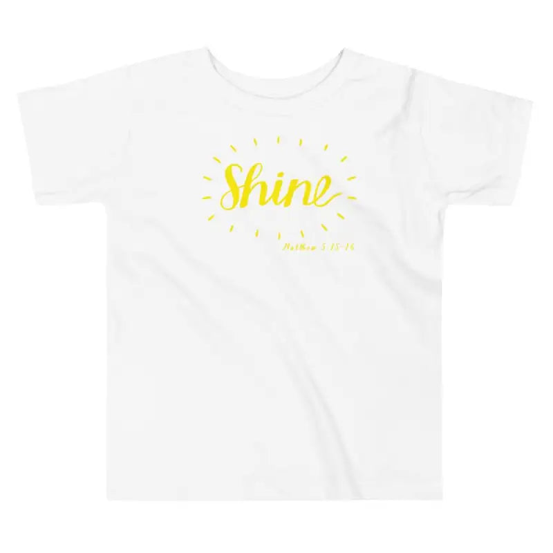 Shine - Toddler’s T -  Black / 2T, Black / 3T, Black / 4T, Black / 5T, Pink / 2T, Pink / 3T, Pink / 4T, Pink / 5T, White / 2T, White / 3T -  Trini-T Ministries