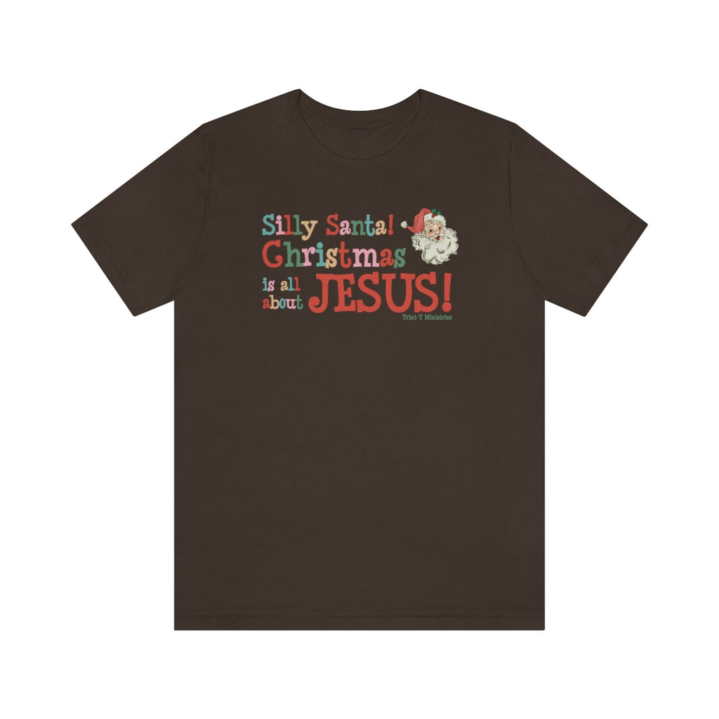 Silly Santa - T -  Navy / S, Navy / M, Navy / L, Navy / XL, Navy / 2XL, Navy / 3XL, Black / S, Dark Grey / S, Maroon / S, Olive / S -  Trini-T Ministries