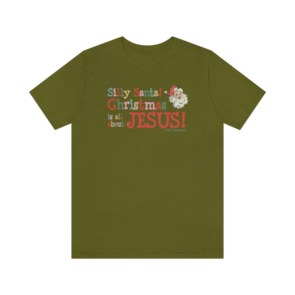 Silly Santa - T -  Navy / S, Navy / M, Navy / L, Navy / XL, Navy / 2XL, Navy / 3XL, Black / S, Dark Grey / S, Maroon / S, Olive / S -  Trini-T Ministries