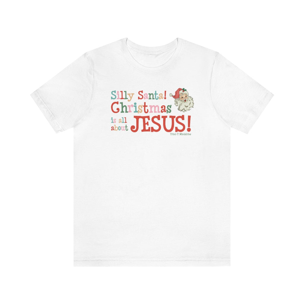 Silly Santa - T -  Navy / S, Navy / M, Navy / L, Navy / XL, Navy / 2XL, Navy / 3XL, Black / S, Dark Grey / S, Maroon / S, Olive / S -  Trini-T Ministries