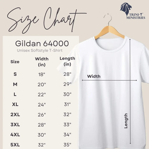 Size Chart - Gildan 64000