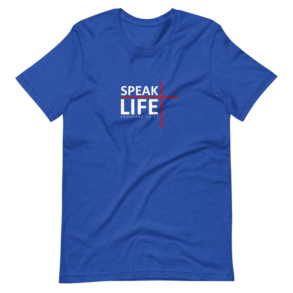 Speak Life - Men’s T -  Black / XS, Black / S, Black / M, Black / L, Black / XL, Black / 2XL, Black / 3XL, Black / 4XL, Brown / S, Brown / M -  Trini-T Ministries