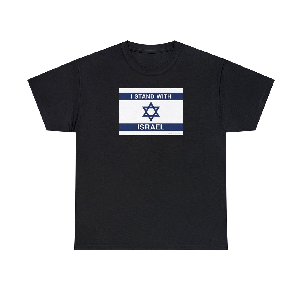 Stand With Israel - T -  Charcoal / S, Light Pink / S, Navy / S, Royal / S, White / S, Black / S, Military Green / S, Charcoal / M, Light Pink / M, Navy / M -  Trini-T Ministries