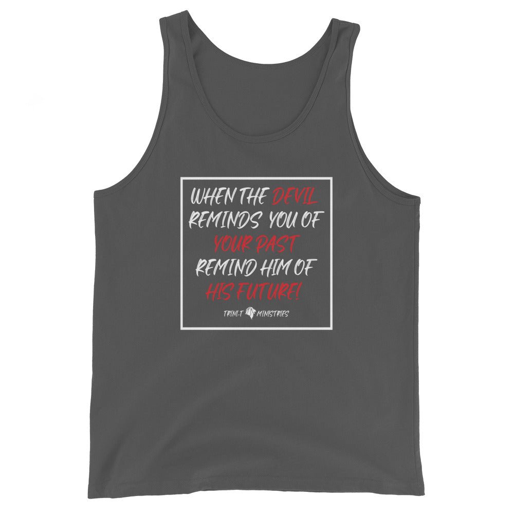 The Devil's Future - Men’s Tank -  Black / XS, Black / S, Black / M, Black / L, Black / XL, Black / 2XL, Navy / XS, Navy / S, Navy / M, Navy / L -  Trini-T Ministries