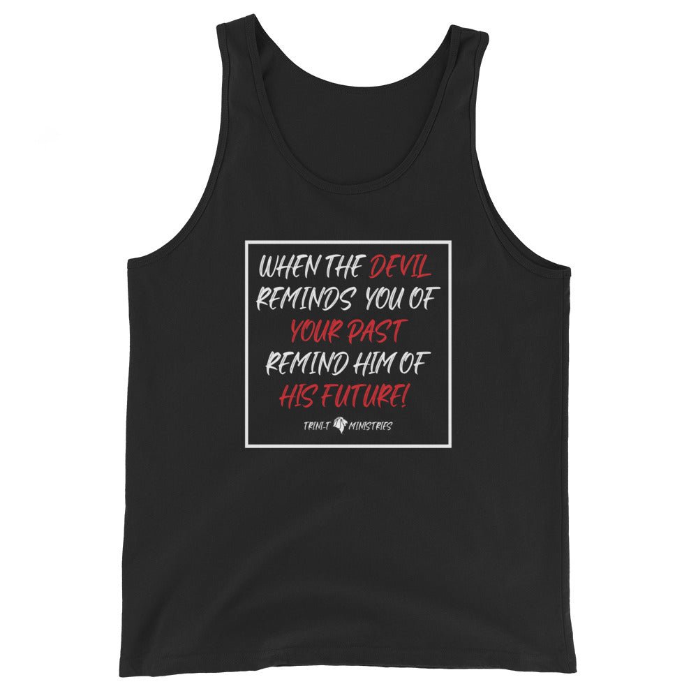 The Devil's Future - Men’s Tank -  Black / XS, Black / S, Black / M, Black / L, Black / XL, Black / 2XL, Navy / XS, Navy / S, Navy / M, Navy / L -  Trini-T Ministries