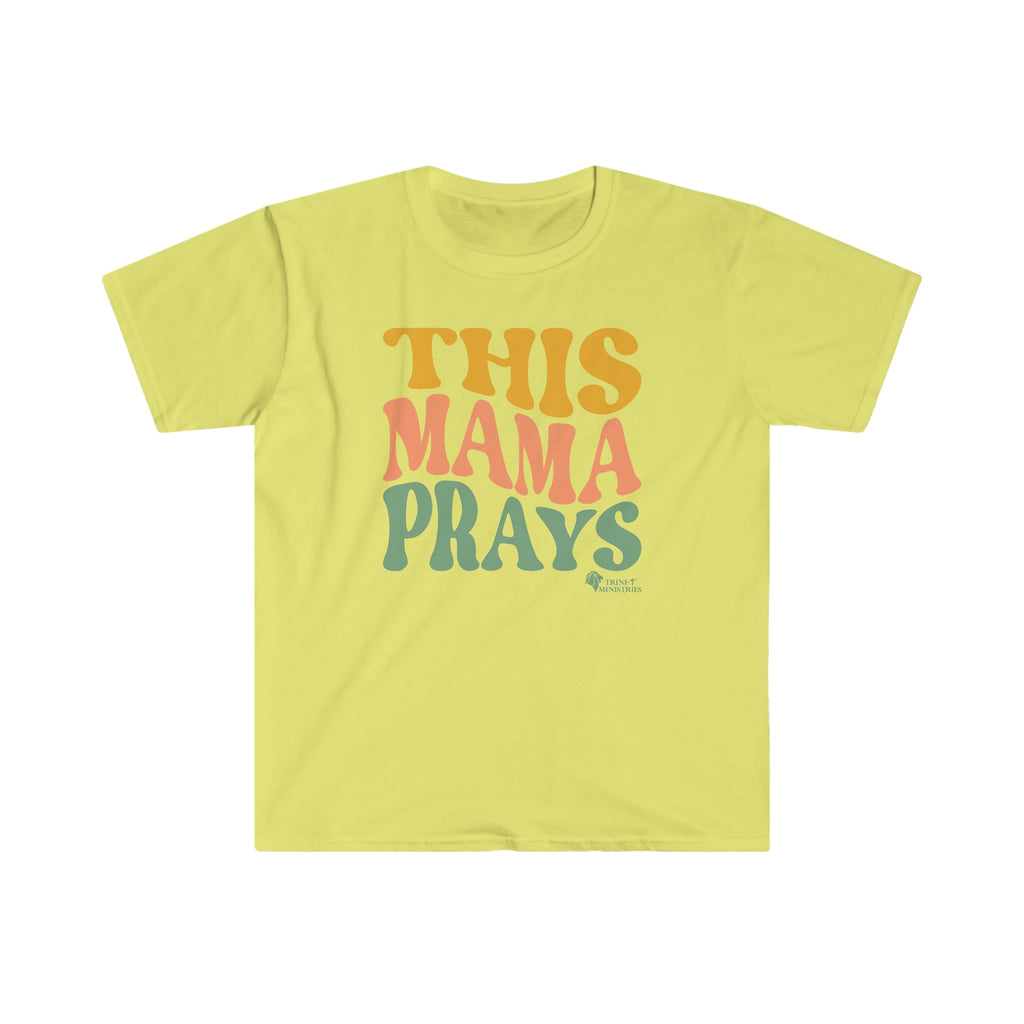 This Mama Prays - T -  White / S, White / M, White / L, White / XL, White / 2XL, White / 3XL, Black / S, Military Green / S, Charcoal / S, Cornsilk / S -  Trini-T Ministries