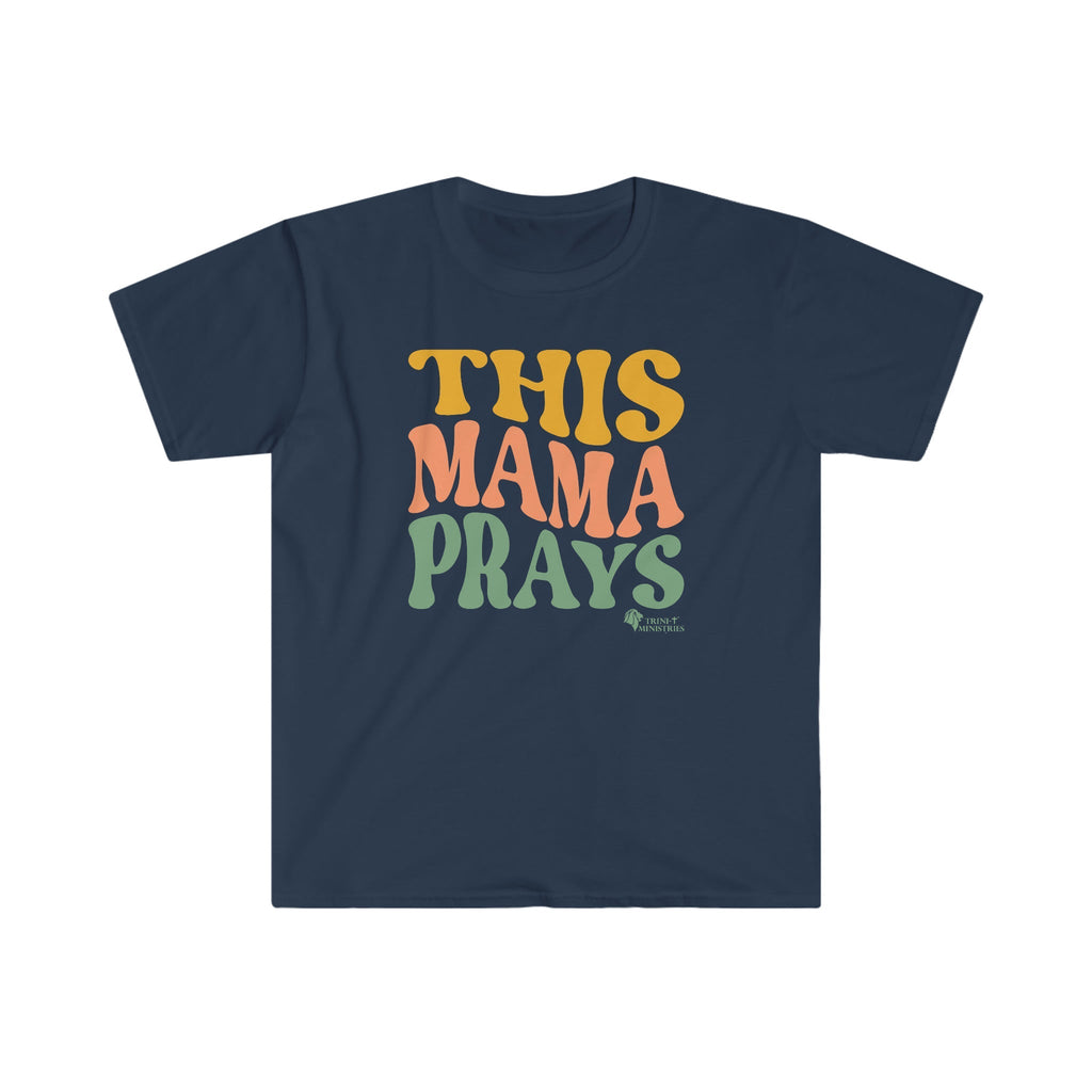 This Mama Prays - T -  White / S, White / M, White / L, White / XL, White / 2XL, White / 3XL, Black / S, Military Green / S, Charcoal / S, Cornsilk / S -  Trini-T Ministries