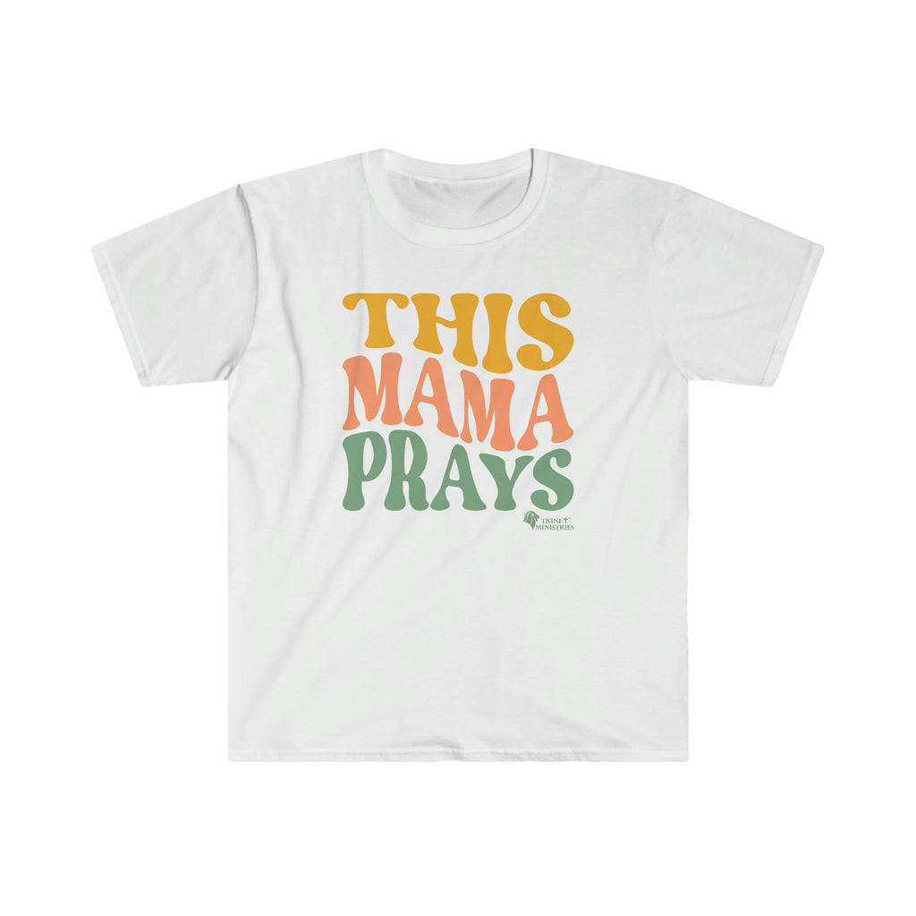 This Mama Prays - T -  White / S, White / M, White / L, White / XL, White / 2XL, White / 3XL, Black / S, Military Green / S, Charcoal / S, Cornsilk / S -  Trini-T Ministries