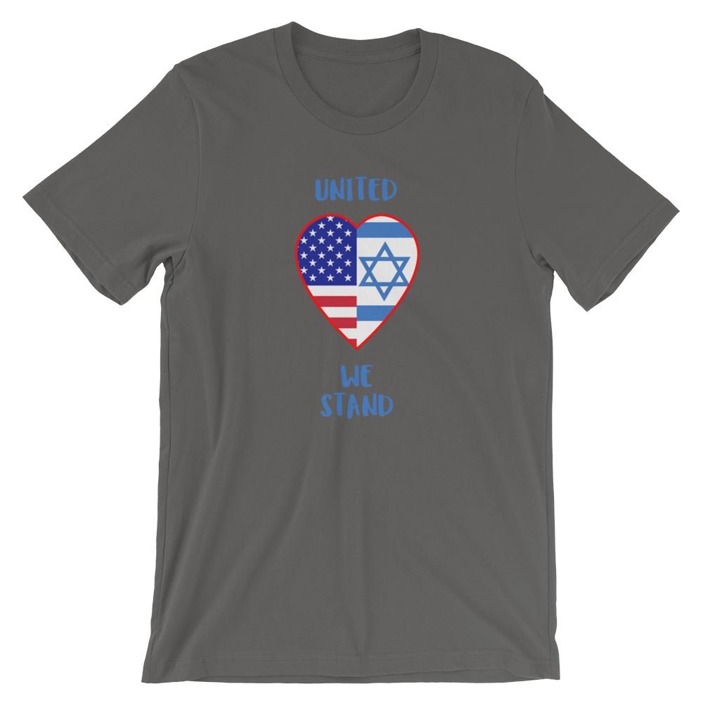 United We Stand - USA + Israel - Women’s T -  White / XS, White / S, White / M, White / L, White / XL, White / 2XL, White / 3XL, Black / XS, Black / S, Black / M -  Trini-T Ministries