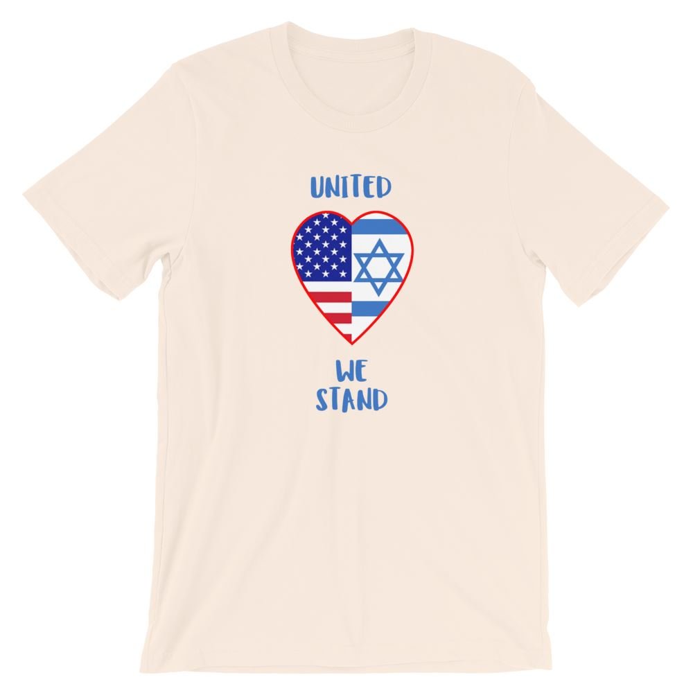 United We Stand - USA + Israel - Women’s T -  White / XS, White / S, White / M, White / L, White / XL, White / 2XL, White / 3XL, Black / XS, Black / S, Black / M -  Trini-T Ministries