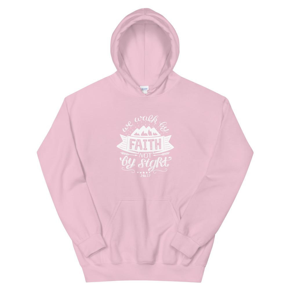 Walk By Faith - Hoodie -  Black / S, Black / M, Black / L, Black / XL, Black / 2XL, Black / 3XL, Black / 4XL, Black / 5XL, Navy / S, Navy / M -  Trini-T Ministries