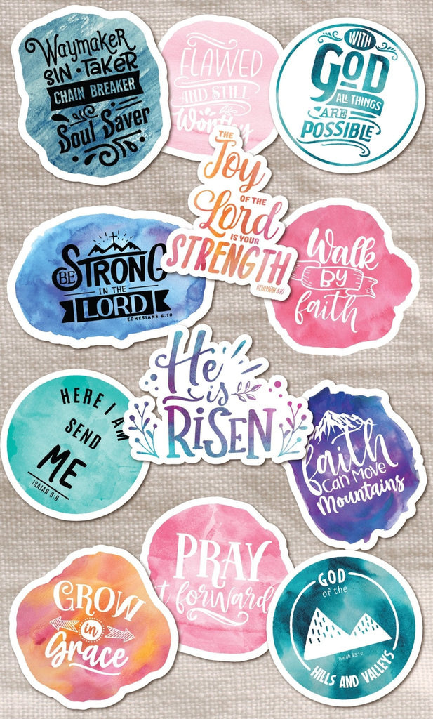 Watercolor 01 - Sticker Pack -  Default Title -  Trini-T Ministries