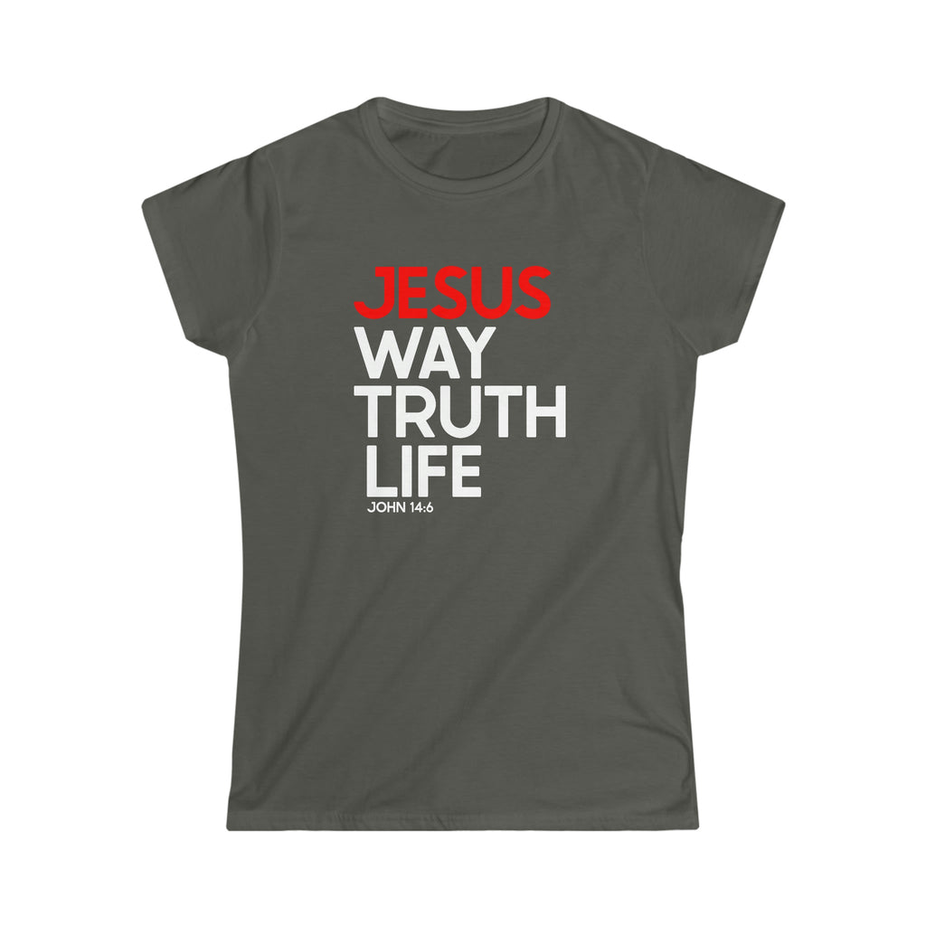 Way Truth Life - Women's T -  Purple / S, Purple / M, Purple / L, Purple / XL, Purple / 2XL, Black / S, Black / M, Black / L, Black / XL, Black / 2XL -  Trini-T Ministries