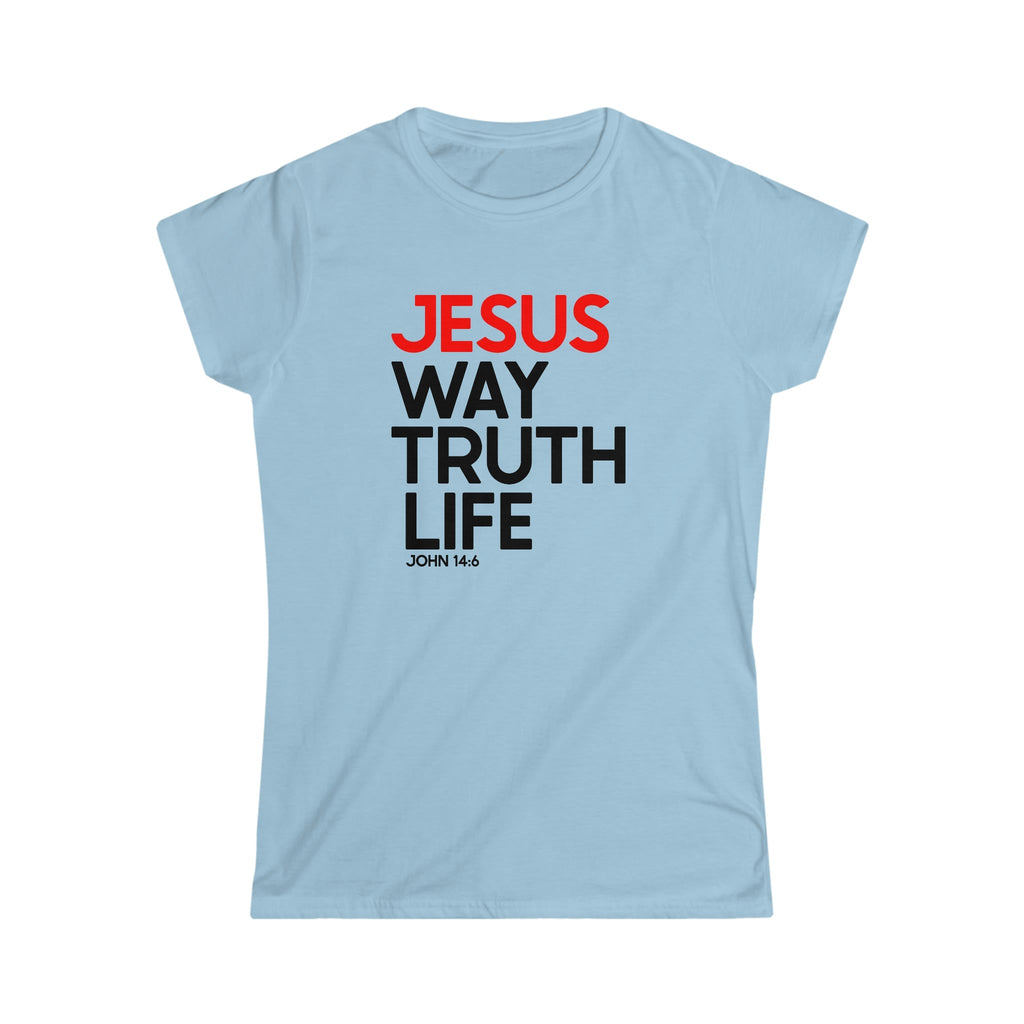 Way Truth Life - Women's T -  Purple / S, Purple / M, Purple / L, Purple / XL, Purple / 2XL, Black / S, Black / M, Black / L, Black / XL, Black / 2XL -  Trini-T Ministries