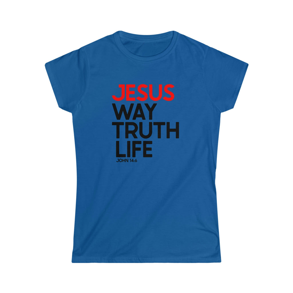 Way Truth Life - Women's T -  Purple / S, Purple / M, Purple / L, Purple / XL, Purple / 2XL, Black / S, Black / M, Black / L, Black / XL, Black / 2XL -  Trini-T Ministries