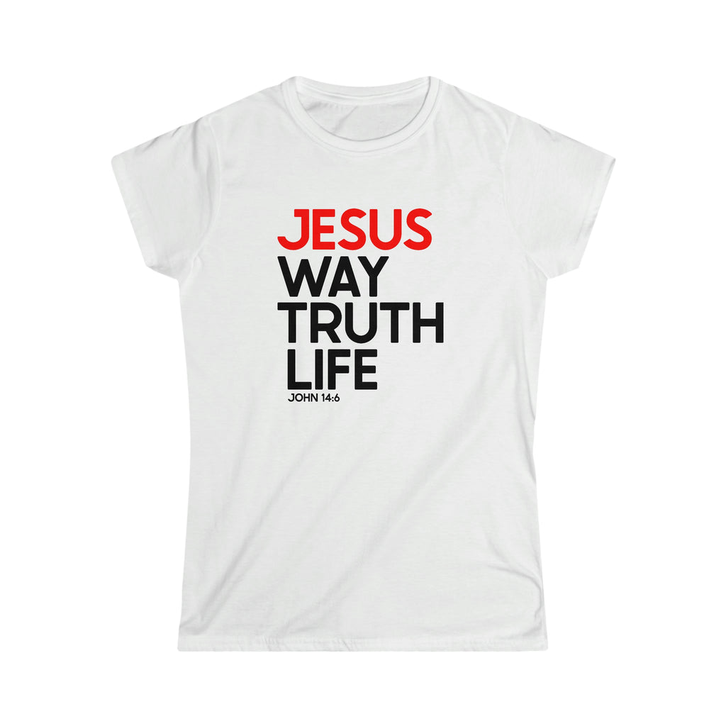 Way Truth Life - Women's T -  Purple / S, Purple / M, Purple / L, Purple / XL, Purple / 2XL, Black / S, Black / M, Black / L, Black / XL, Black / 2XL -  Trini-T Ministries