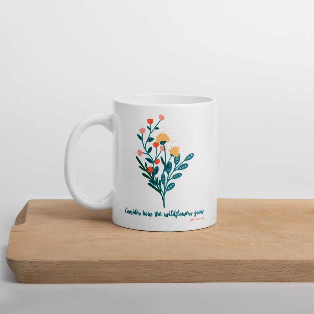 Wildflowers - Mug -  11oz, 15oz -  Trini-T Ministries