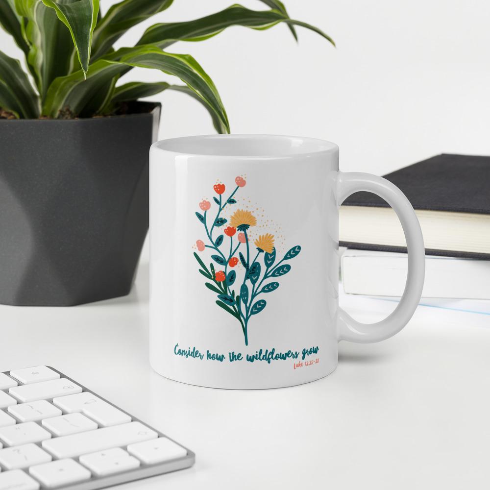 Wildflowers - Mug -  11oz, 15oz -  Trini-T Ministries