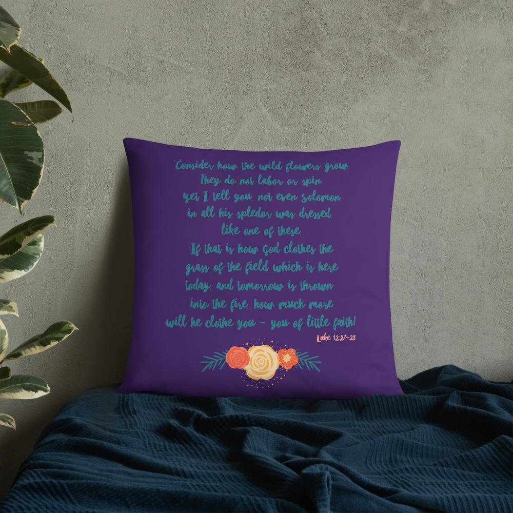 Wildflowers - Purple Cushion - Trini-T Ministries