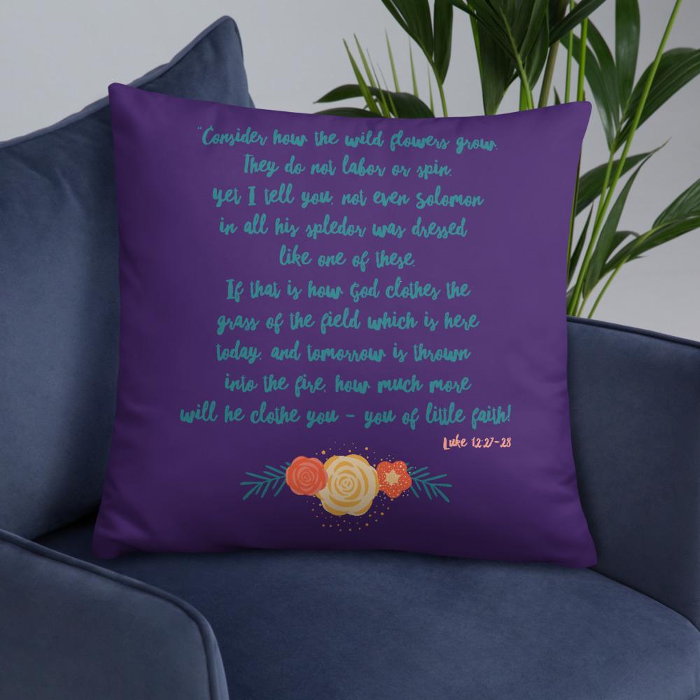 Wildflowers - Purple Cushion - Trini-T Ministries