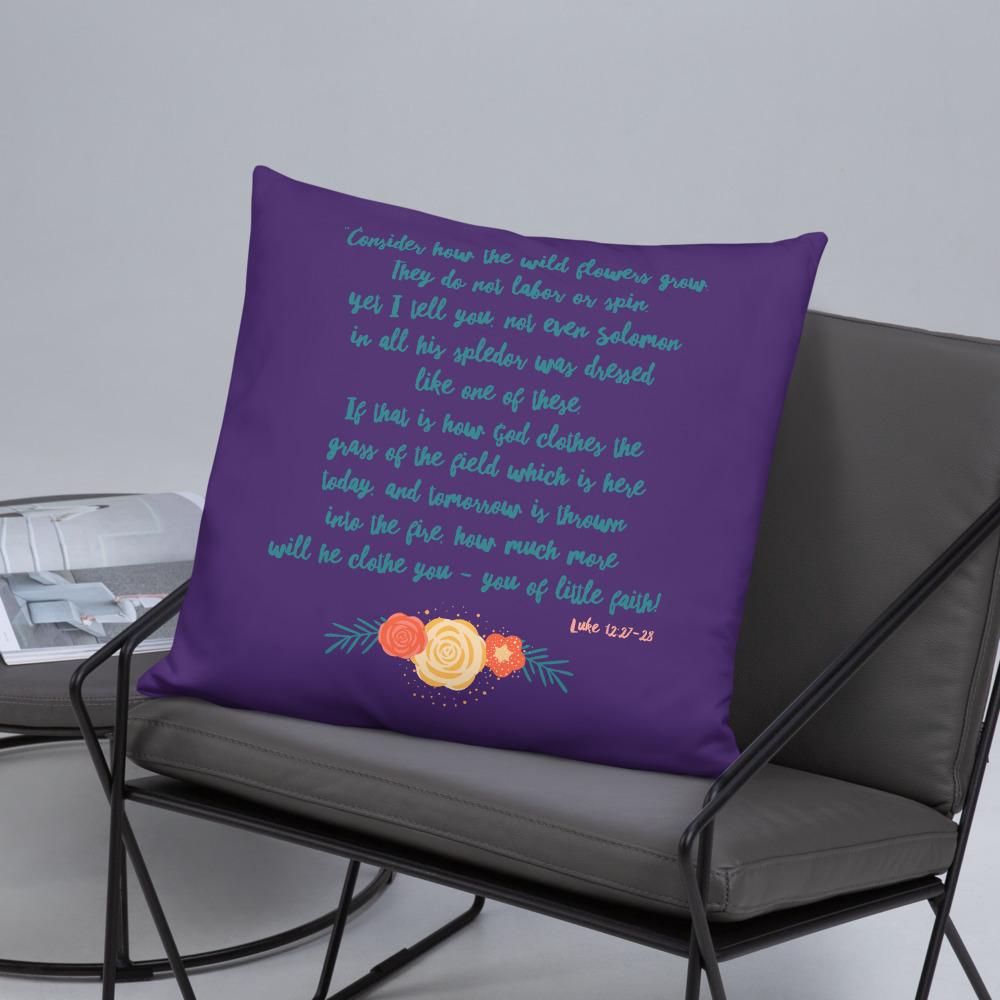 Wildflowers - Purple Cushion - Trini-T Ministries