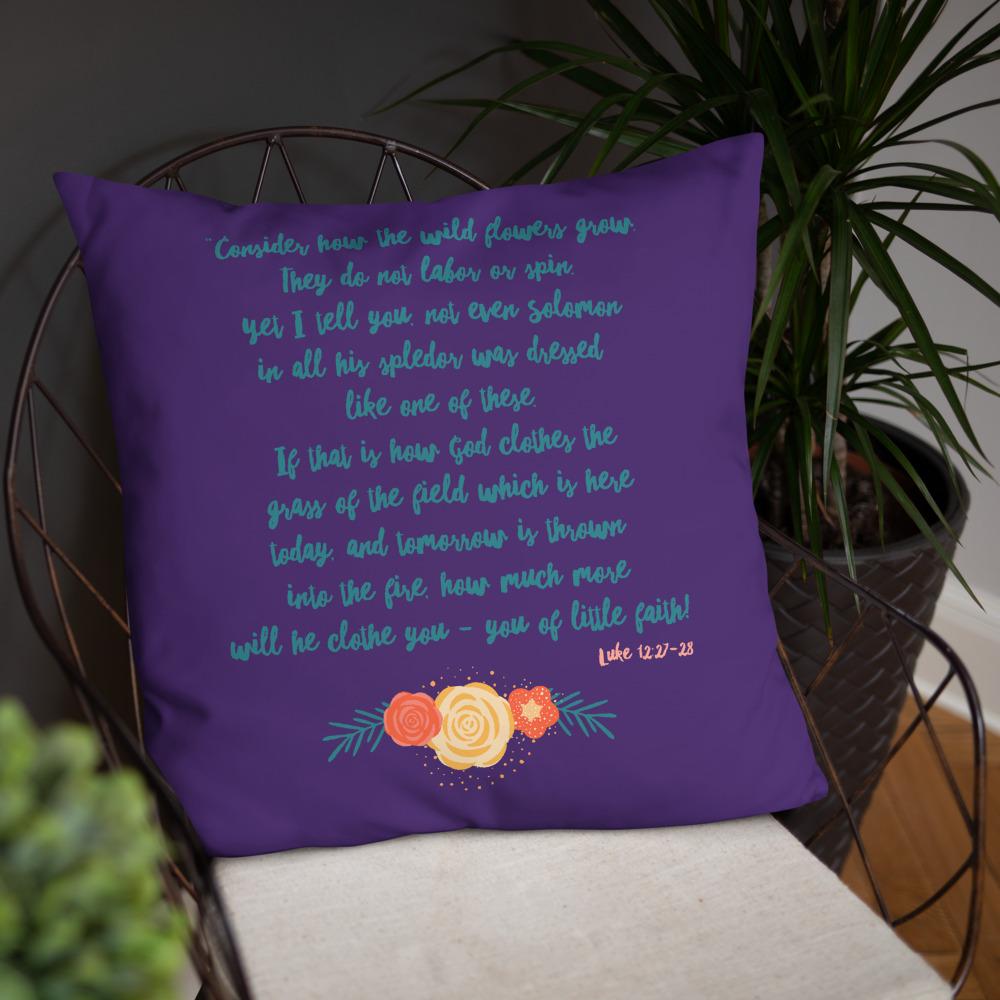 Wildflowers - Purple Cushion - Trini-T Ministries