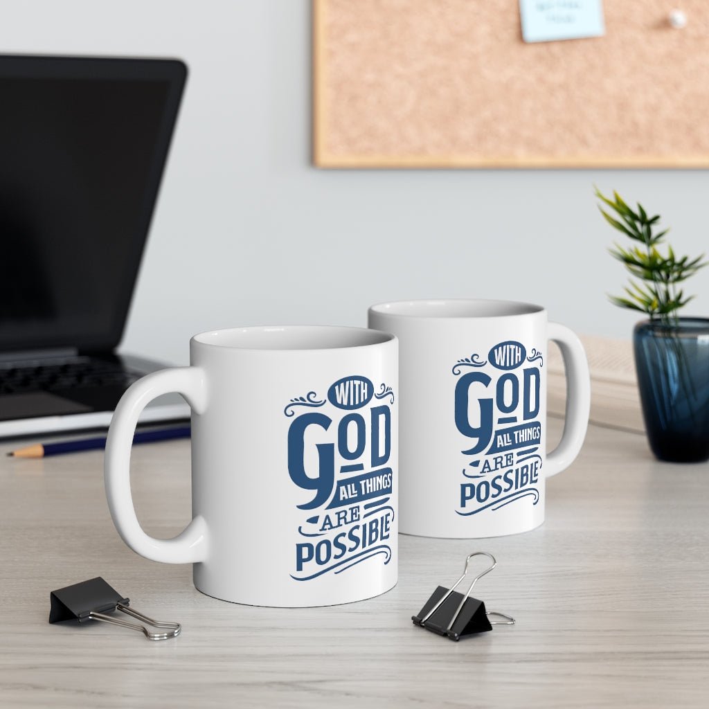 With God - Mug -  11oz -  Trini-T Ministries