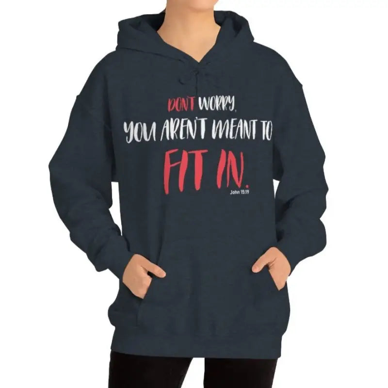 You Aren't Meant To - Hoodie -  Navy / S, Navy / M, Navy / L, Navy / XL, Navy / 2XL, Navy / 3XL, Navy / 4XL, Navy / 5XL, Charcoal / S, Charcoal / M -  Trini-T Ministries