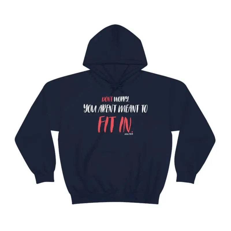 You Aren't Meant To - Hoodie -  Navy / S, Navy / M, Navy / L, Navy / XL, Navy / 2XL, Navy / 3XL, Navy / 4XL, Navy / 5XL, Charcoal / S, Charcoal / M -  Trini-T Ministries