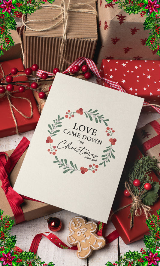 Love Came Down -  Greeting Cards (1, 10, 30, and 50pcs)