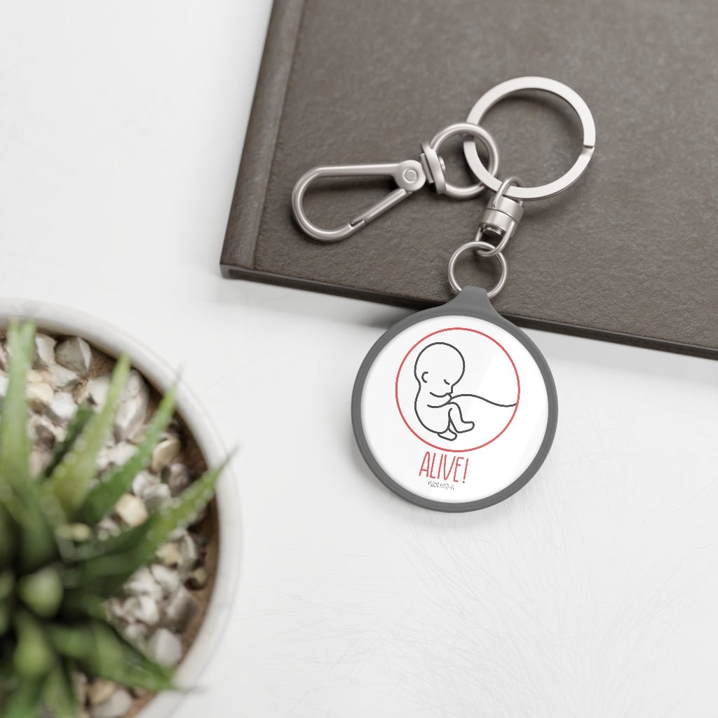 Alive! - Keyring Tag -  One size / Grey -  Trini-T Ministries