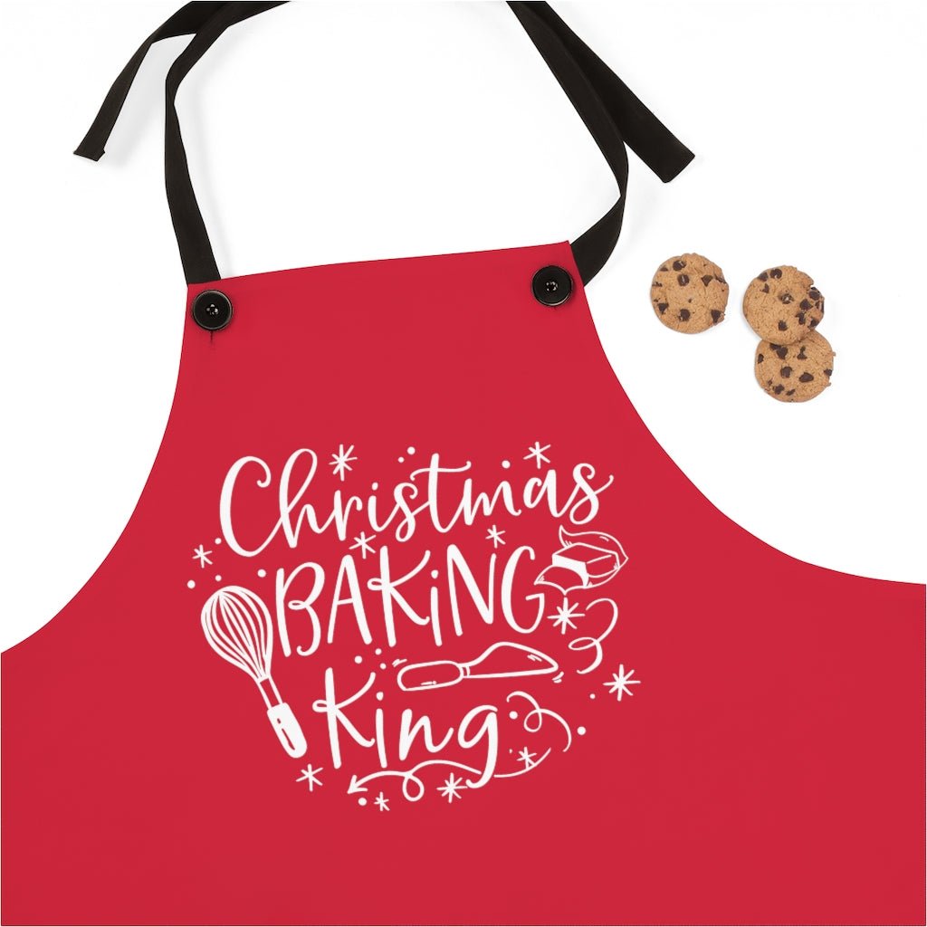 Baking King (Red) - Apron -  One Size -  Trini-T Ministries