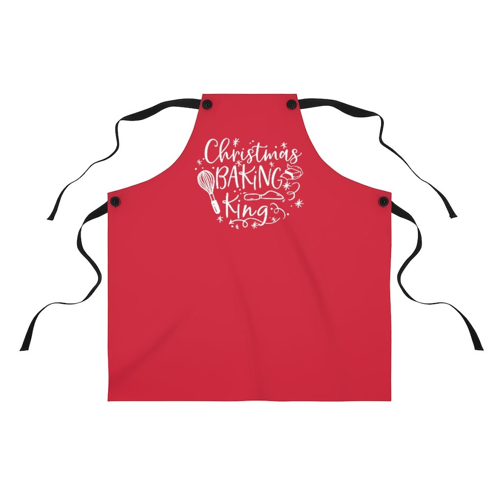 Baking King (Red) - Apron -  One Size -  Trini-T Ministries