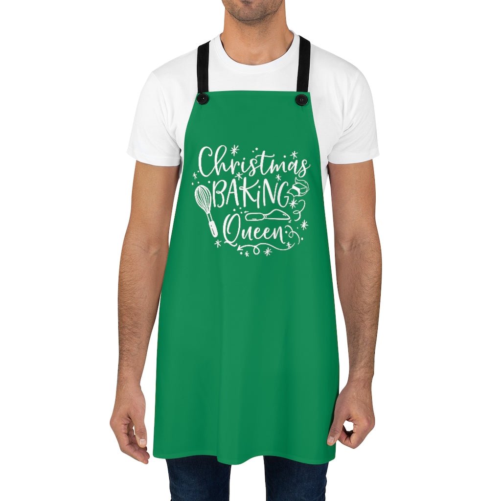 Baking Queen (Green) - Apron -  One Size -  Trini-T Ministries