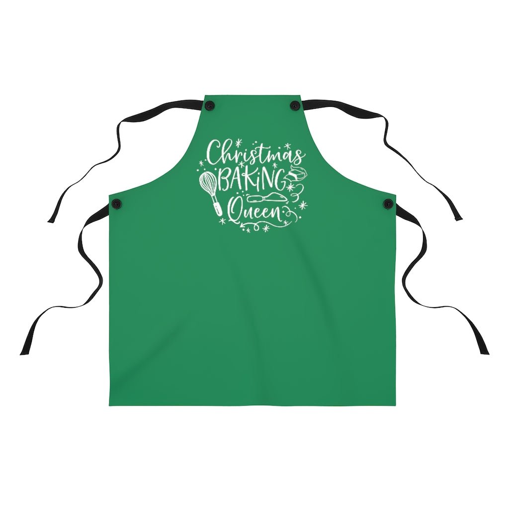 Baking Queen (Green) - Apron -  One Size -  Trini-T Ministries