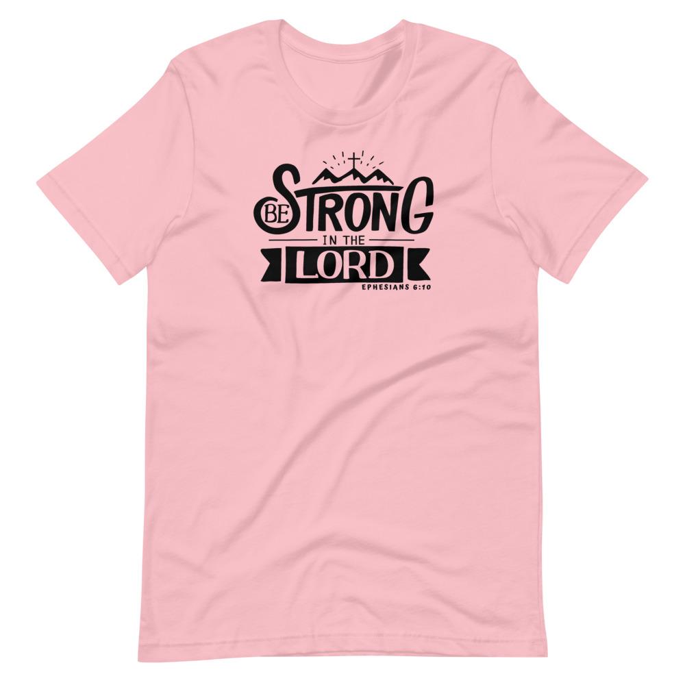 Be Strong In The Lord - Men’s T -  Black / XS, Black / S, Black / M, Black / L, Black / XL, Black / 2XL, Black / 3XL, Black / 4XL, Navy / XS, Navy / S -  Trini-T Ministries