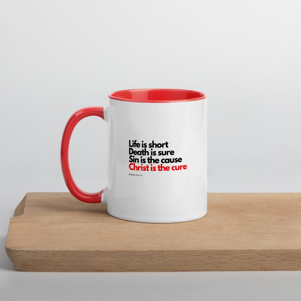 Christ Is The Cure - Mug -  Black, Red -  Trini-T Ministries