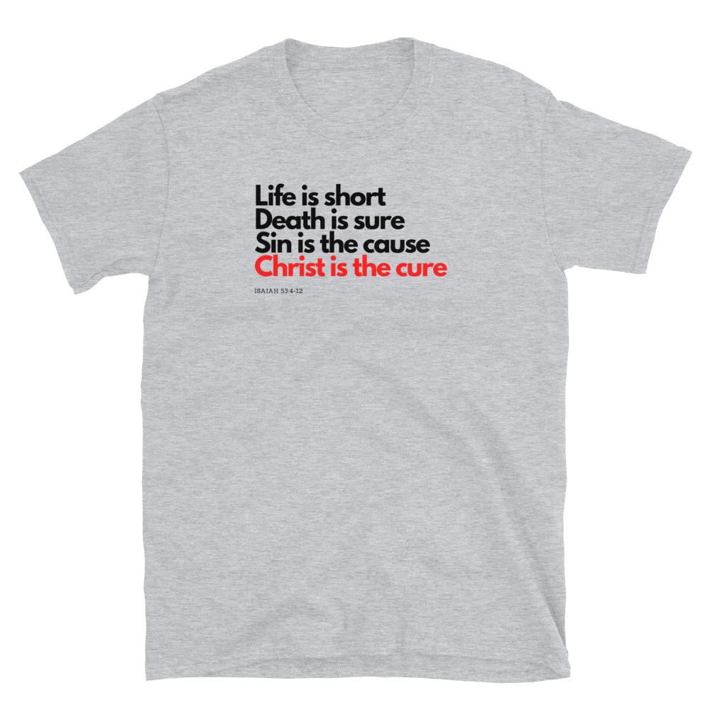 Christ Is The Cure - Women’s T -  White / S, White / M, White / L, White / XL, White / 2XL, White / 3XL, Sport Grey / S, Sport Grey / M, Sport Grey / L, Sport Grey / XL -  Trini-T Ministries