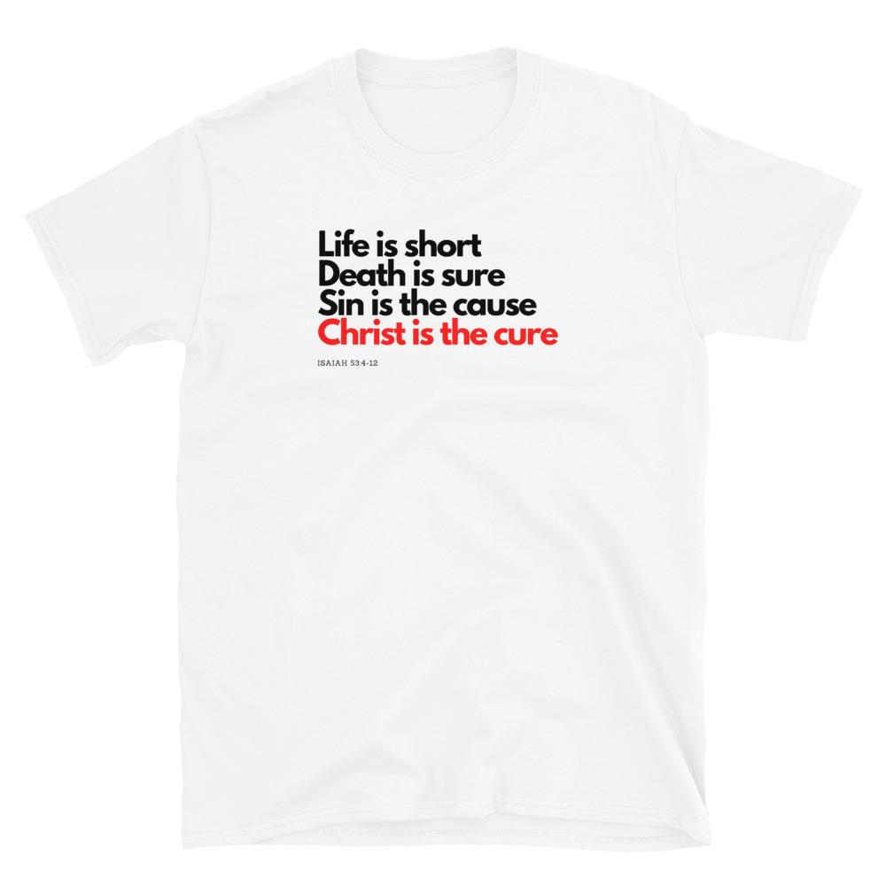 Christ Is The Cure - Women’s T -  White / S, White / M, White / L, White / XL, White / 2XL, White / 3XL, Sport Grey / S, Sport Grey / M, Sport Grey / L, Sport Grey / XL -  Trini-T Ministries