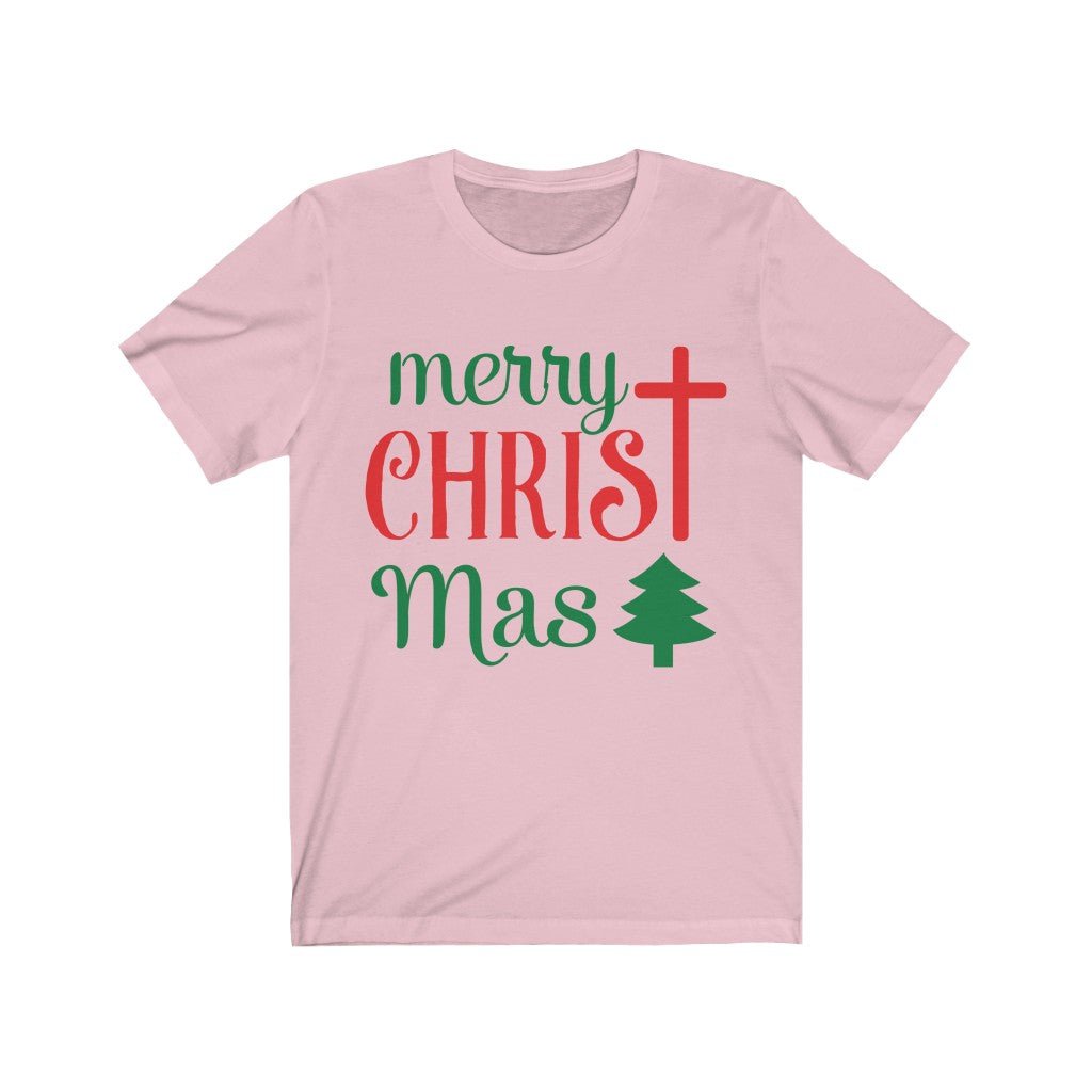 CHRIST-mas - T -  Pink / L, Athletic Heather / S, Black / S, Navy / S, Pink / S, Turquoise / S, White / S, Heather Ice Blue / S, Athletic Heather / M, Black / M -  Trini-T Ministries