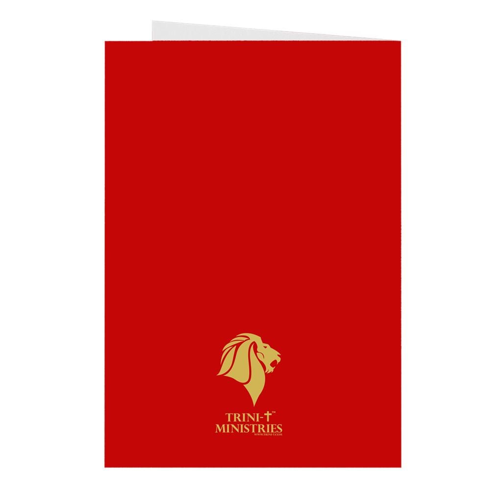 Glory to the King - Greeting Card -  111# Matte Cover / 3.5x5 inch / 5 Cards, 111# Matte Cover / 3.5x5 inch / 1 Card, 111# Matte Cover / 3.5x5 inch / 10 Cards -  Trini-T Ministries