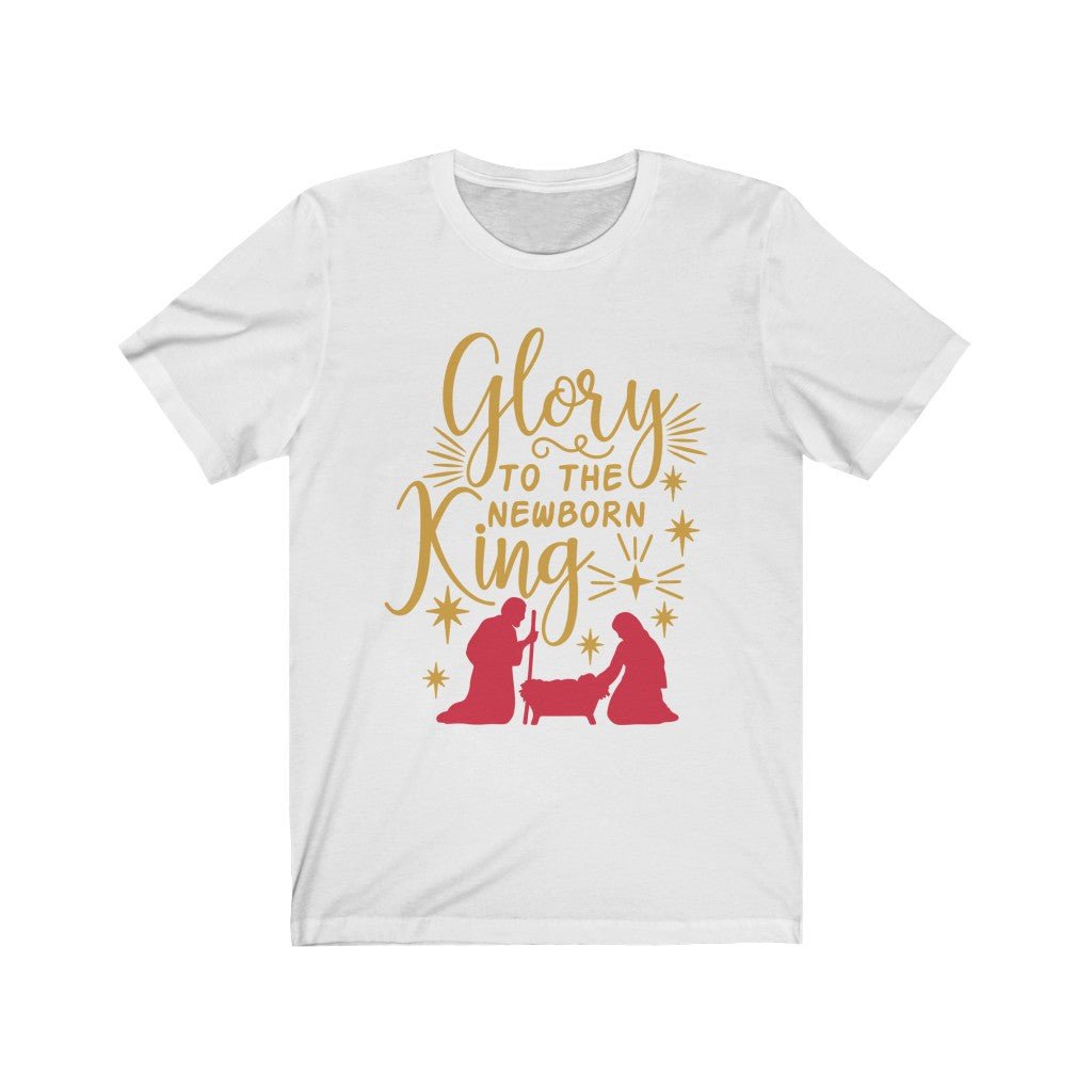 Glory to the King - T -  White / L, Black / S, Heather Kelly / S, Light Blue / S, Navy / S, Pink / S, Silver / S, White / S, Black / M, Heather Kelly / M -  Trini-T Ministries