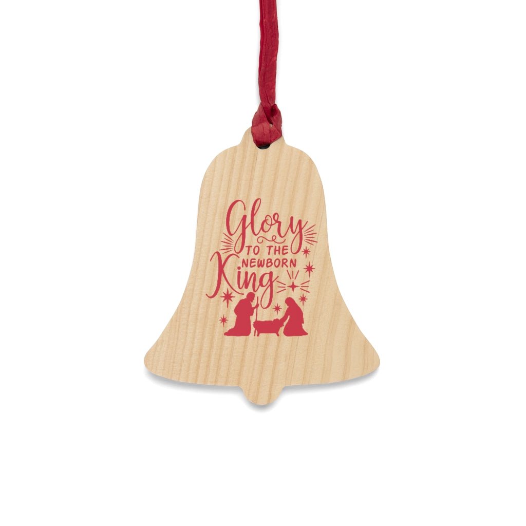 Glory to the King - Wooden Ornaments -  Tree / One Size, Heart / One Size, Bell / One Size, Star / One Size -  Trini-T Ministries