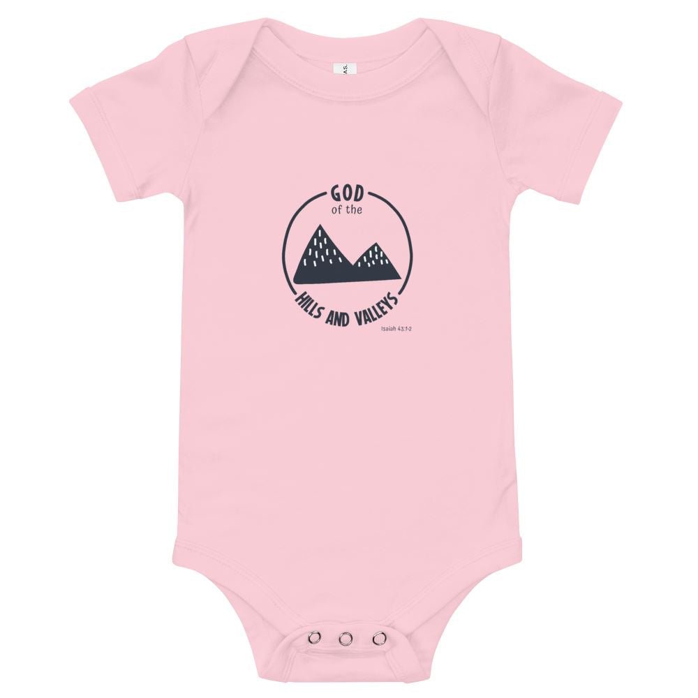 God of the Hills & Valleys - Baby’s Romper - Trini-T Ministries