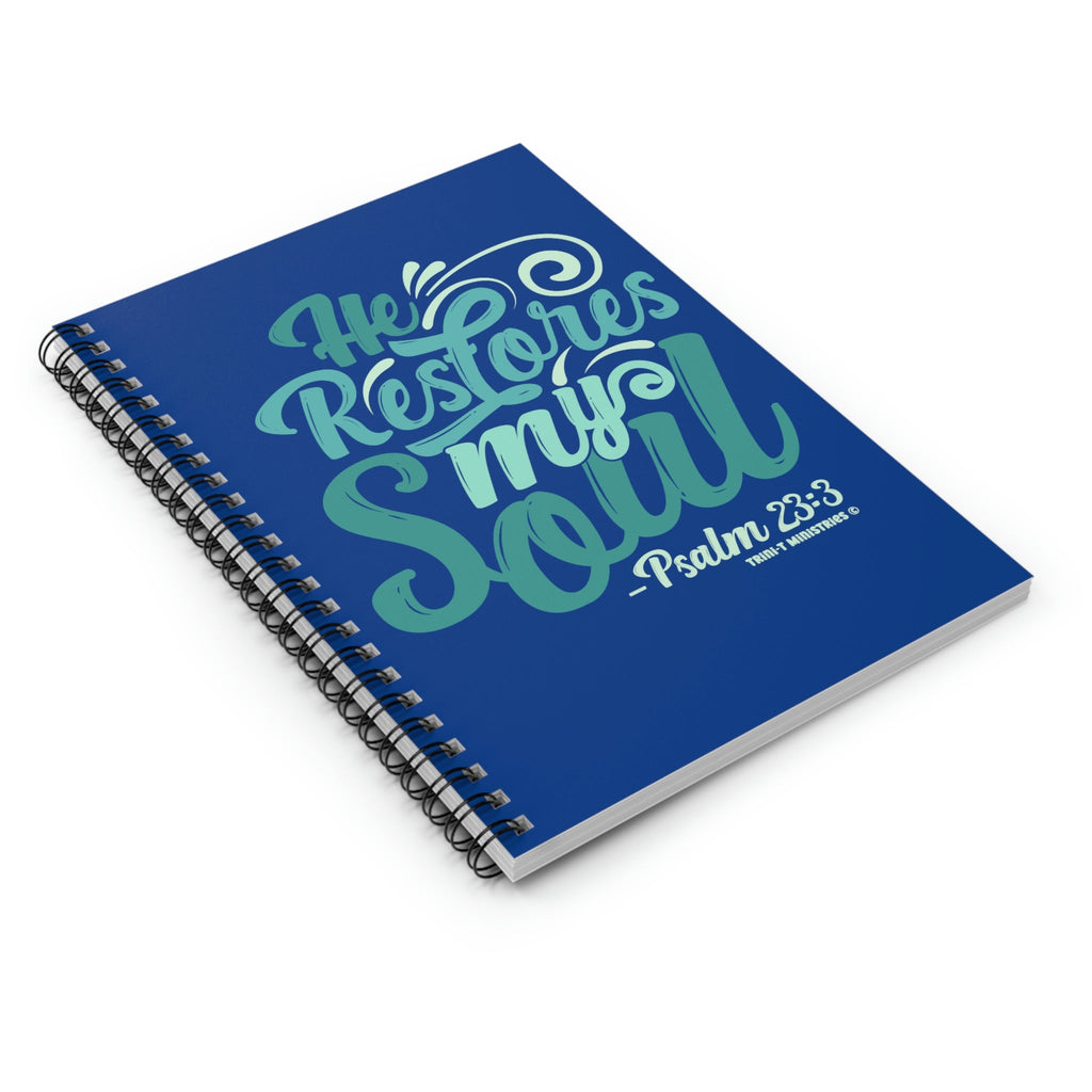 He Restores My Soul - Notebook -  One Size -  Trini-T Ministries